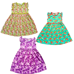 Cotton frock pack of 3