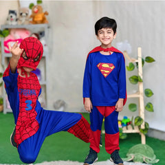 Spiderman & Superman Costume Dress For kids Pack of 2