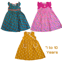 Girls Frock Pack Of 3