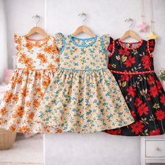 Girls Casual Frock Pack of 3