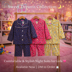 Girls cotton Nightwear Pack of 3
