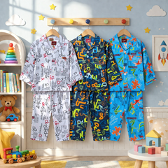 Kids Nightwear Bundle of 3 (Random Color)