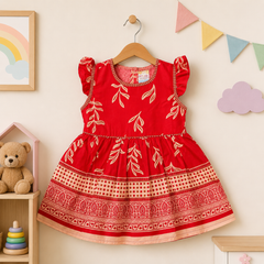 GIRLS FROCK PACK OF 4