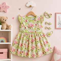 Girls Cotton Frock Pack of 4