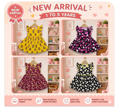 GIRLS FROCKS PACK OF 4