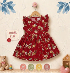 GIRLS FROCK PACK OF 4