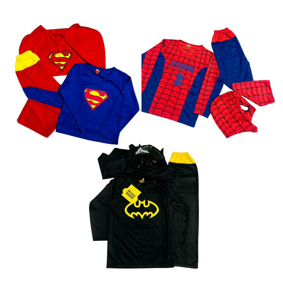 3 superheroes Costume Pack