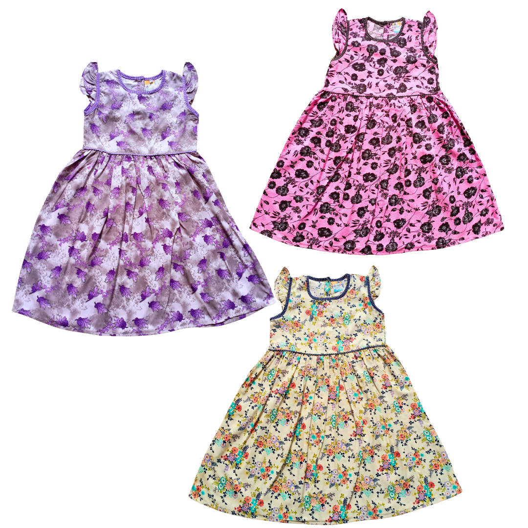 Cotton frock pack of 3
