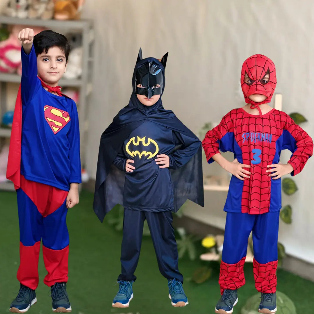 3 superheroes Costume Pack