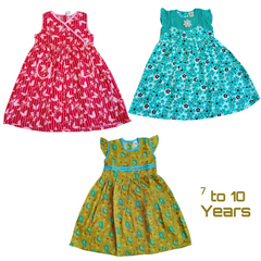Girls Frock Pack Of 3
