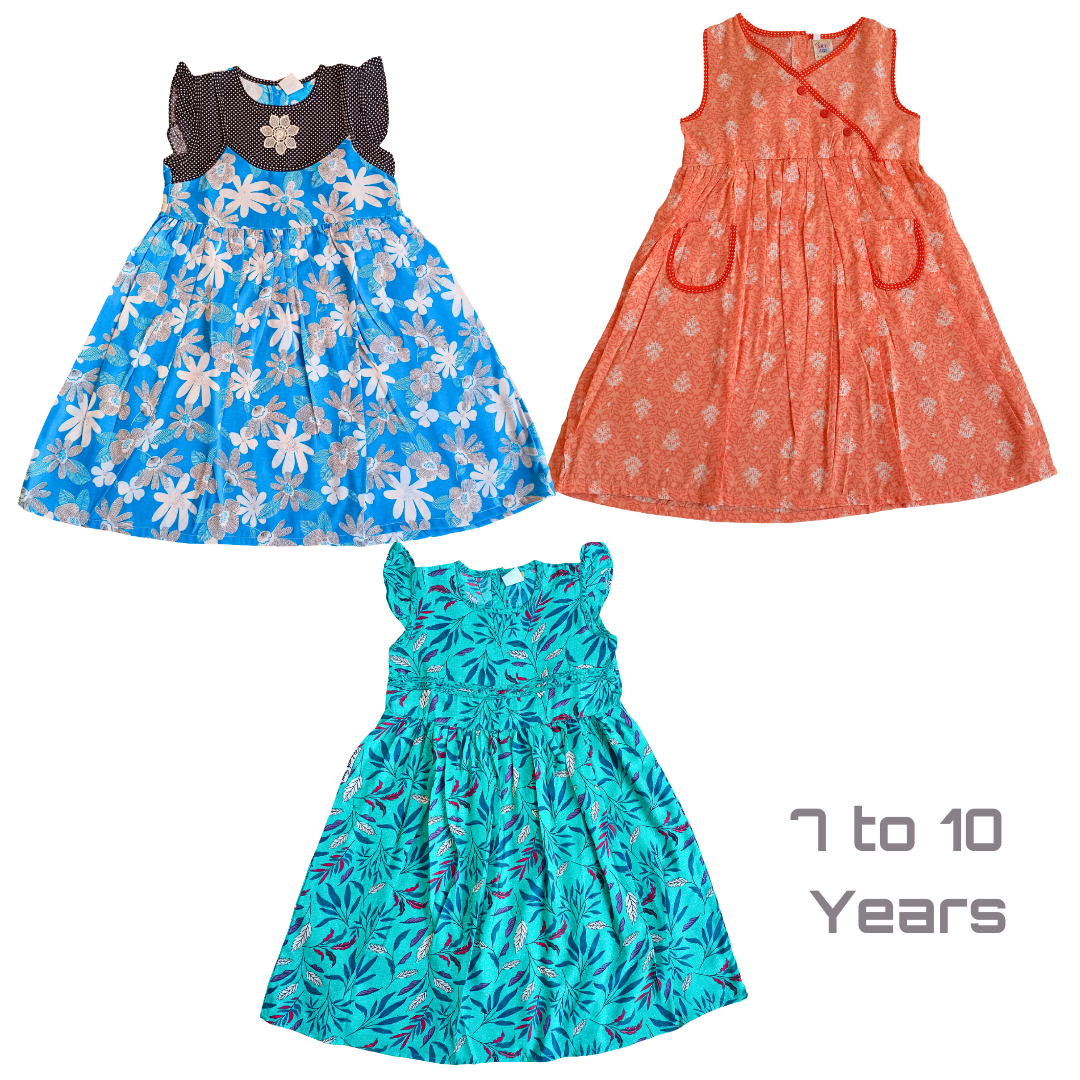 Girls Frock Pack of 3