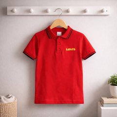 POLO T-SHIRT BOYS RED