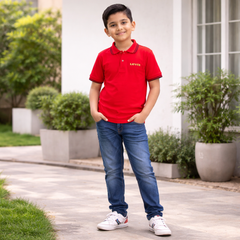 POLO T-SHIRT BOYS RED