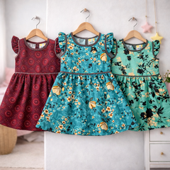 Girls Casual Frocks Pack of 3