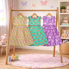 Cotton frock pack of 3