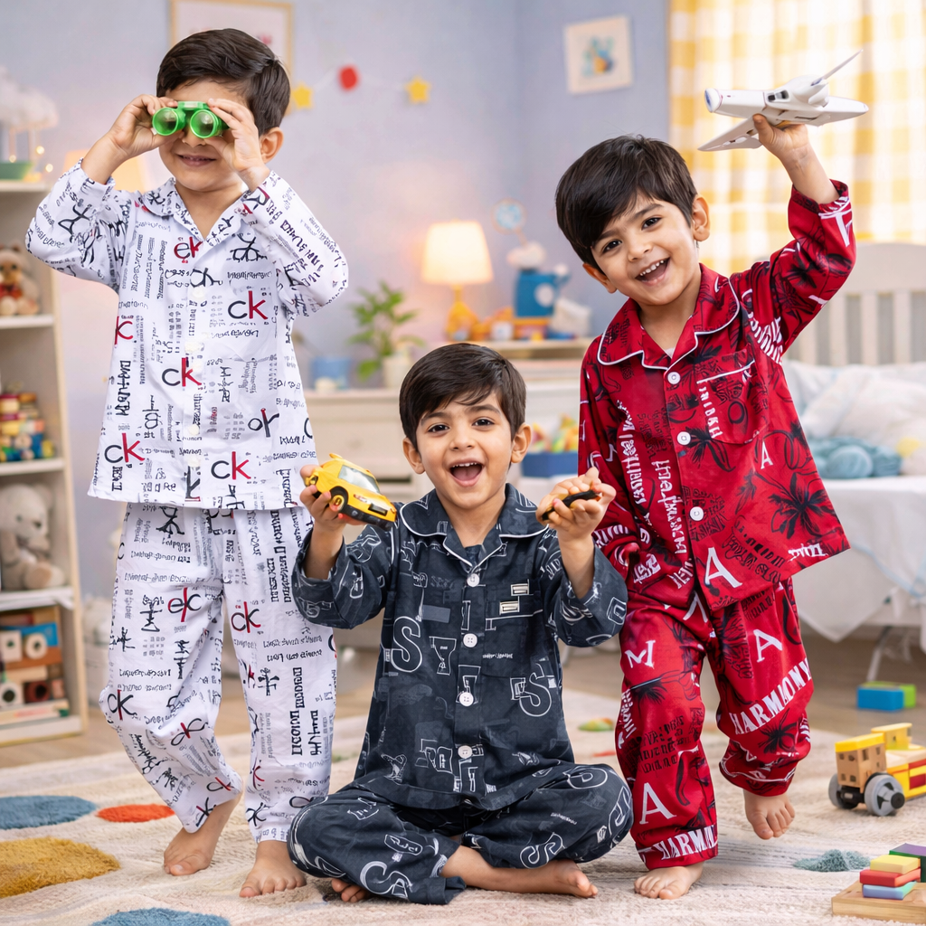 KIDS NIGHTWEAR BUNDLE OF 3