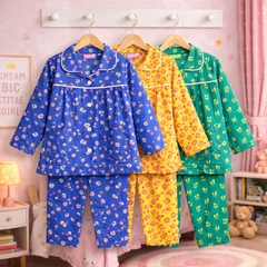 Girls Cotton Nightwear Pack of 3