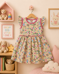 GIRLS FROCK PACK OF 4