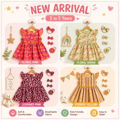 Girls Cotton Frock Pack of 4