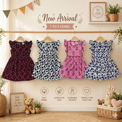 GIRLS FROCK PACK OF 4
