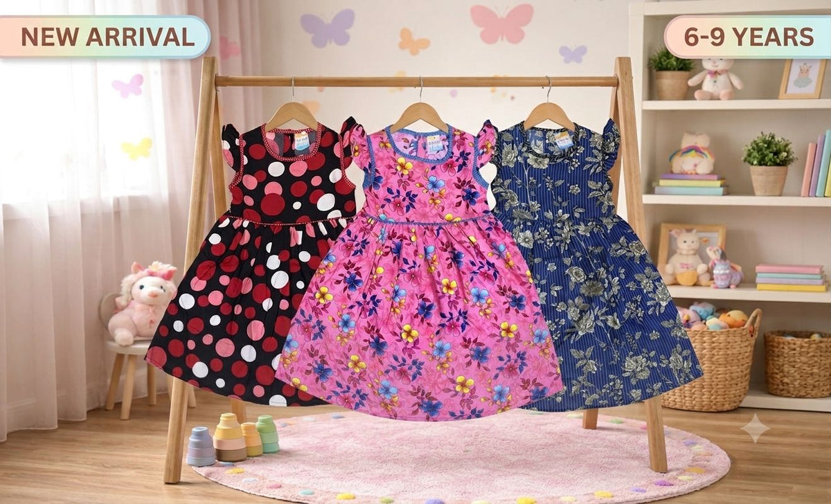 Girls Casual Frock Pack of 3