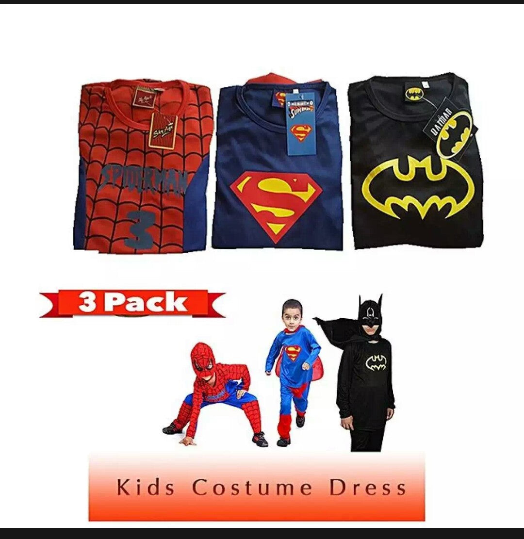 3 superheroes Costume Pack