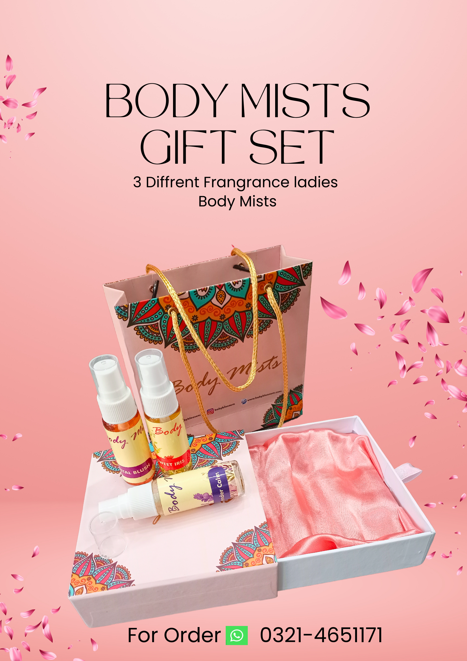 Body Mists Gift Pack of 3